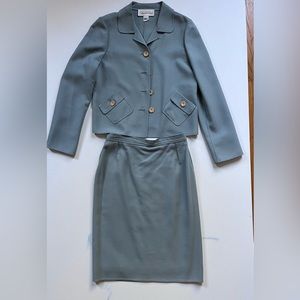 Oscar de la Renta, Vintage Crop jacket and skirt